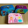 Cute Printing Cardboard Suitcase Box Carrier Gift Box